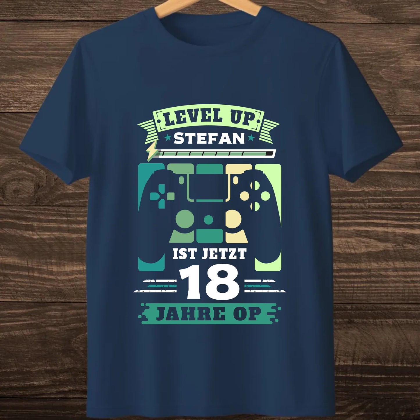 navy hanging tshirt mock up