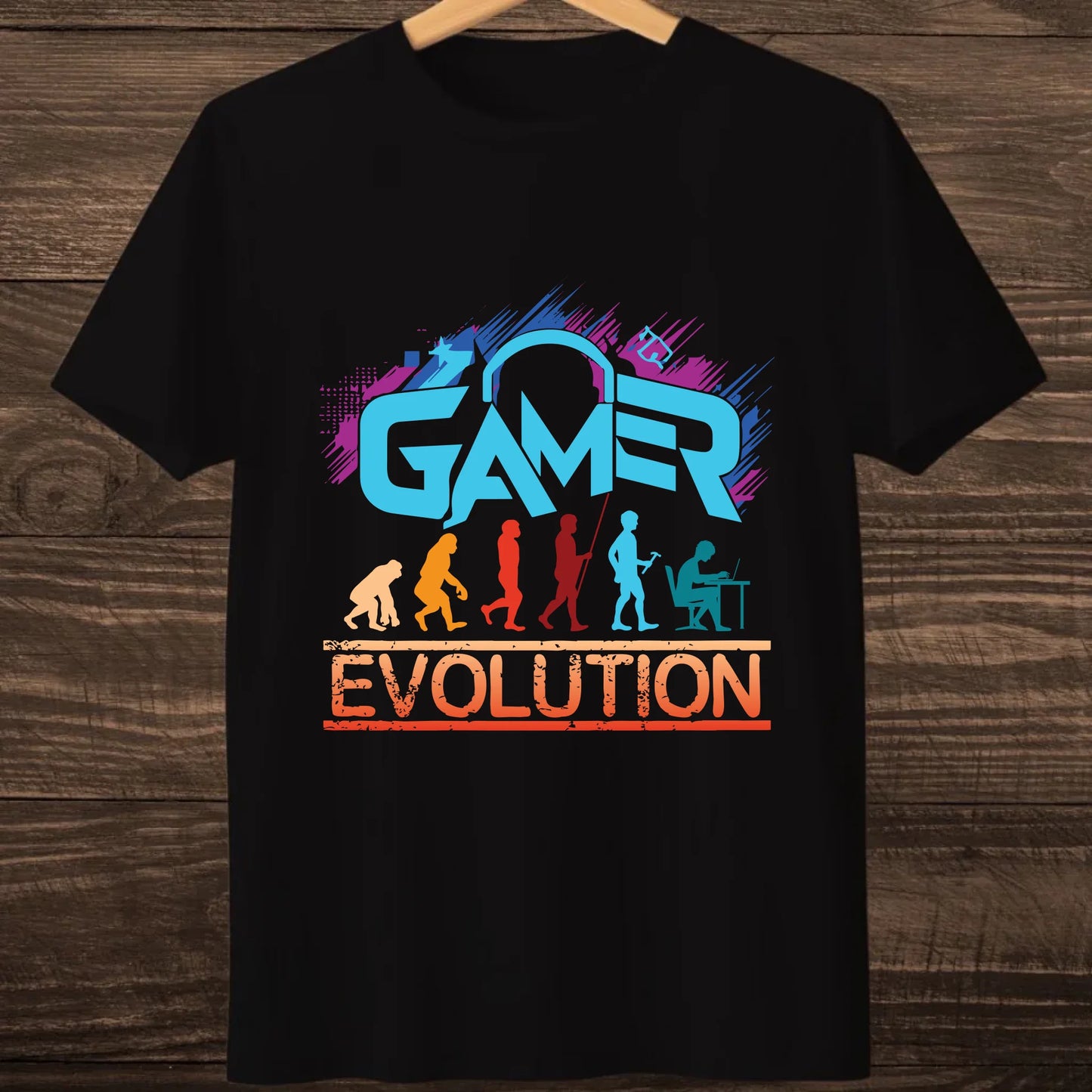 hanging thsirt mock up black