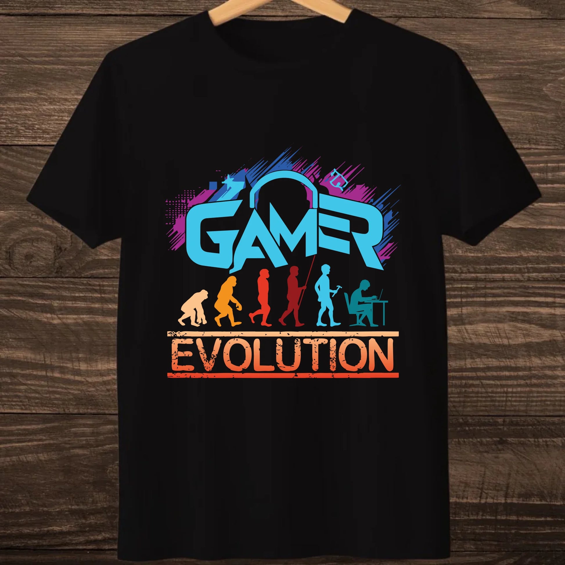 hanging thsirt mock up black