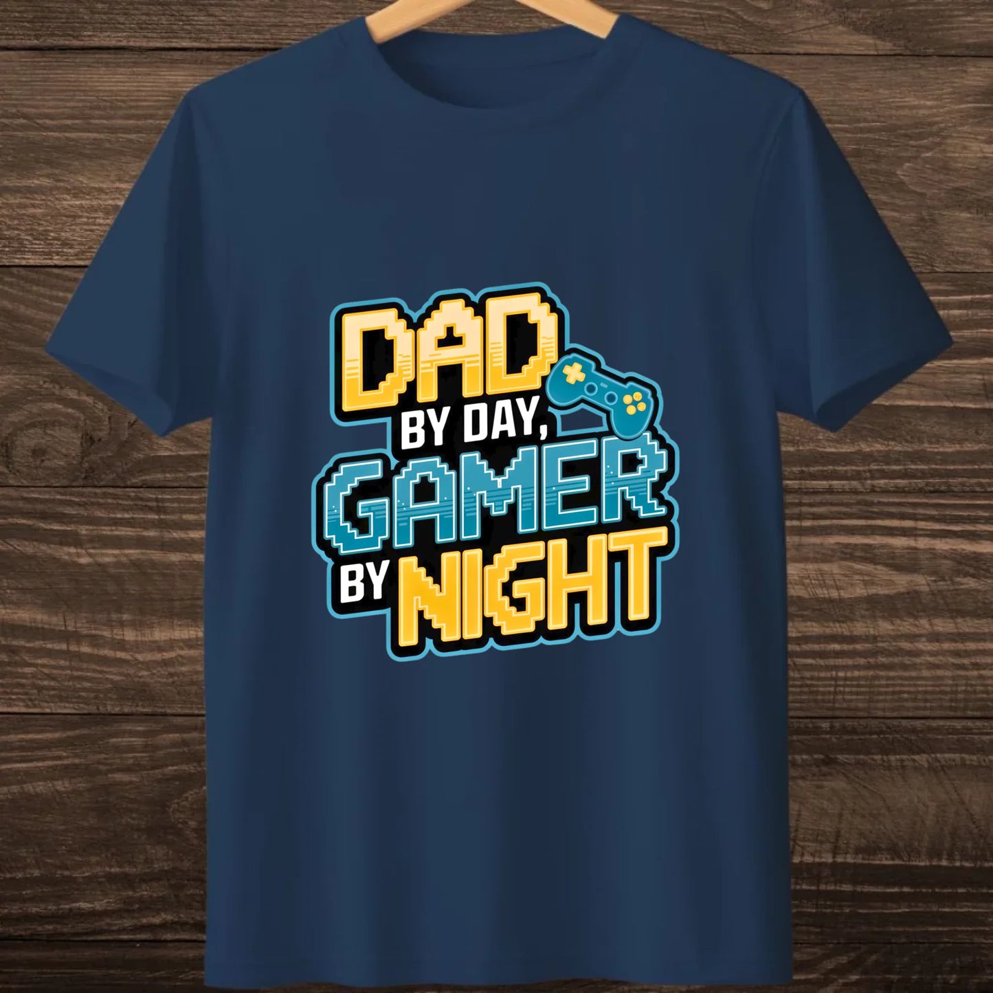 navy hanging tshirt mock up