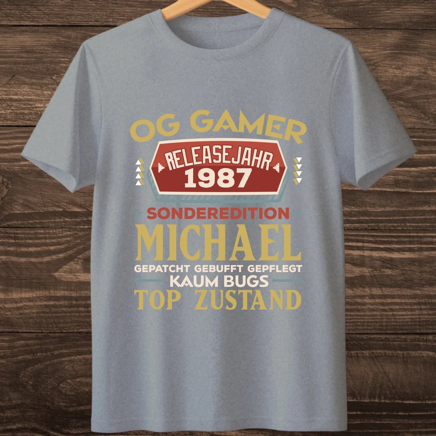 heather grey haning tshirt mock up