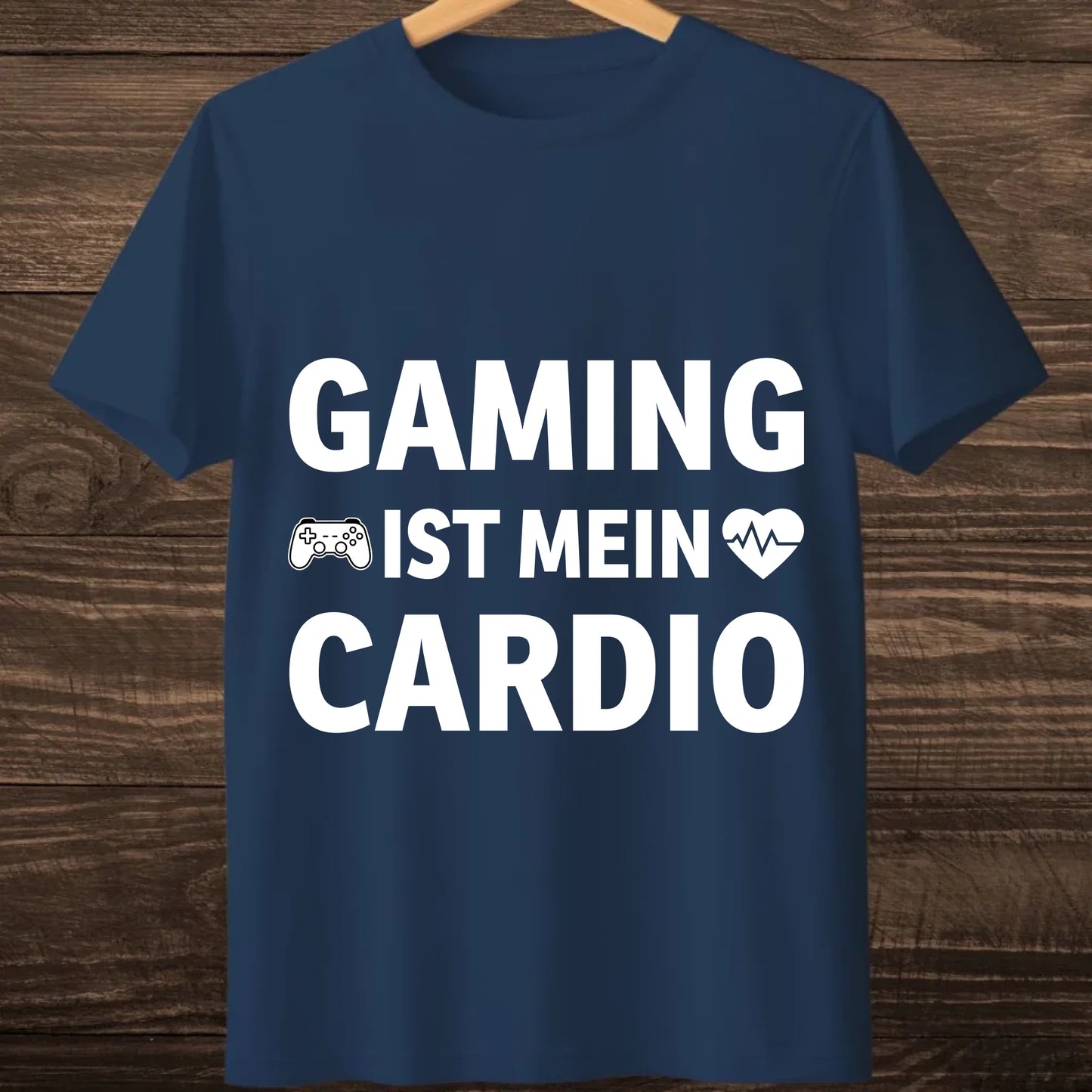 navy hanging tshirt mock up