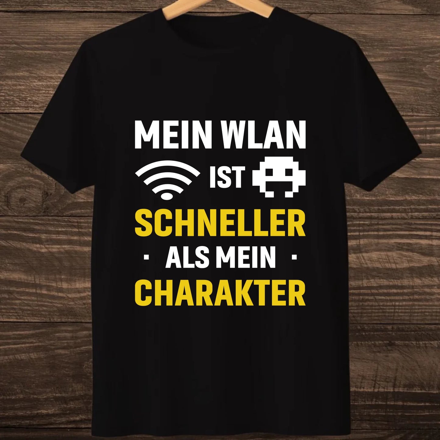 hanging thsirt mock up black