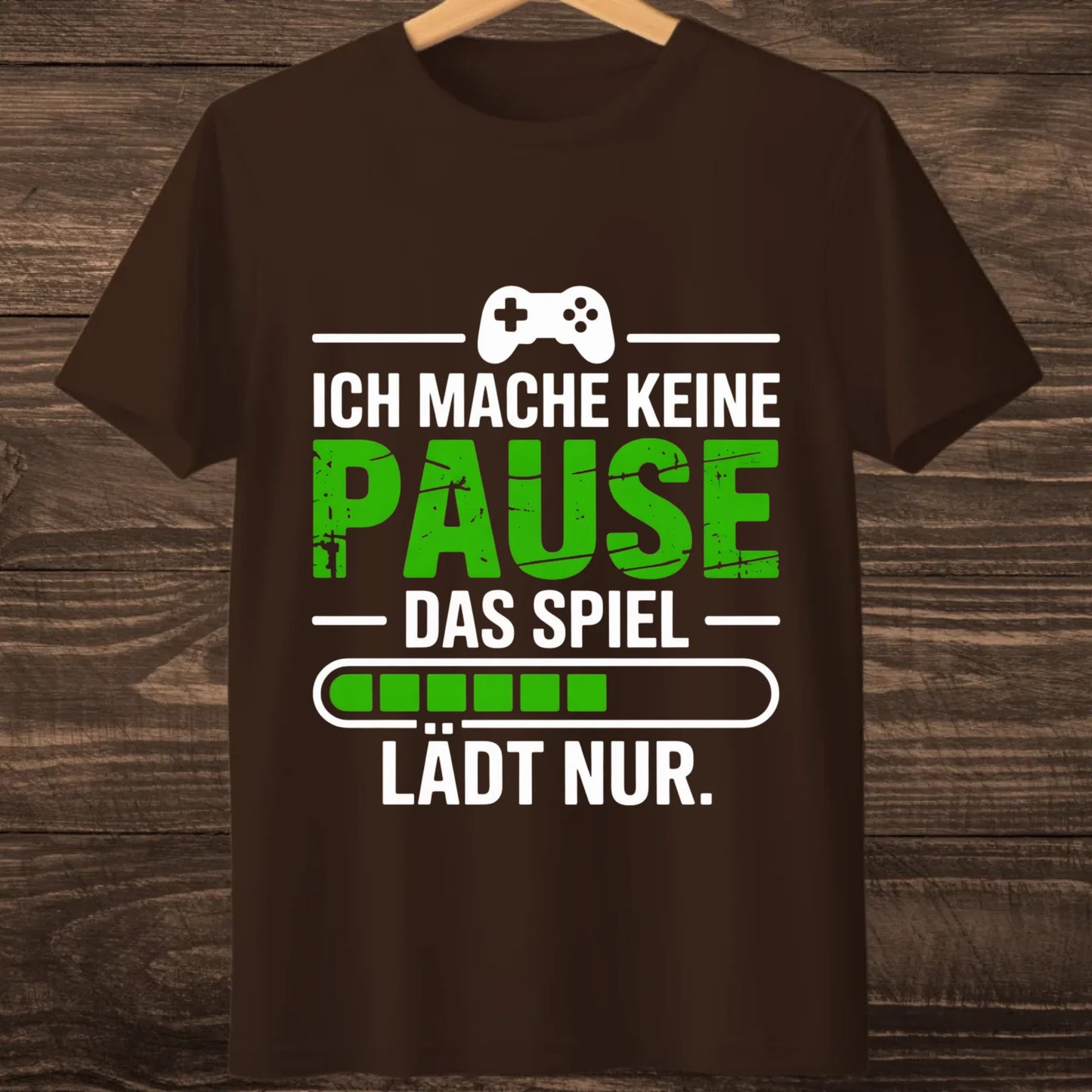 Brown hanging tshirt mock up